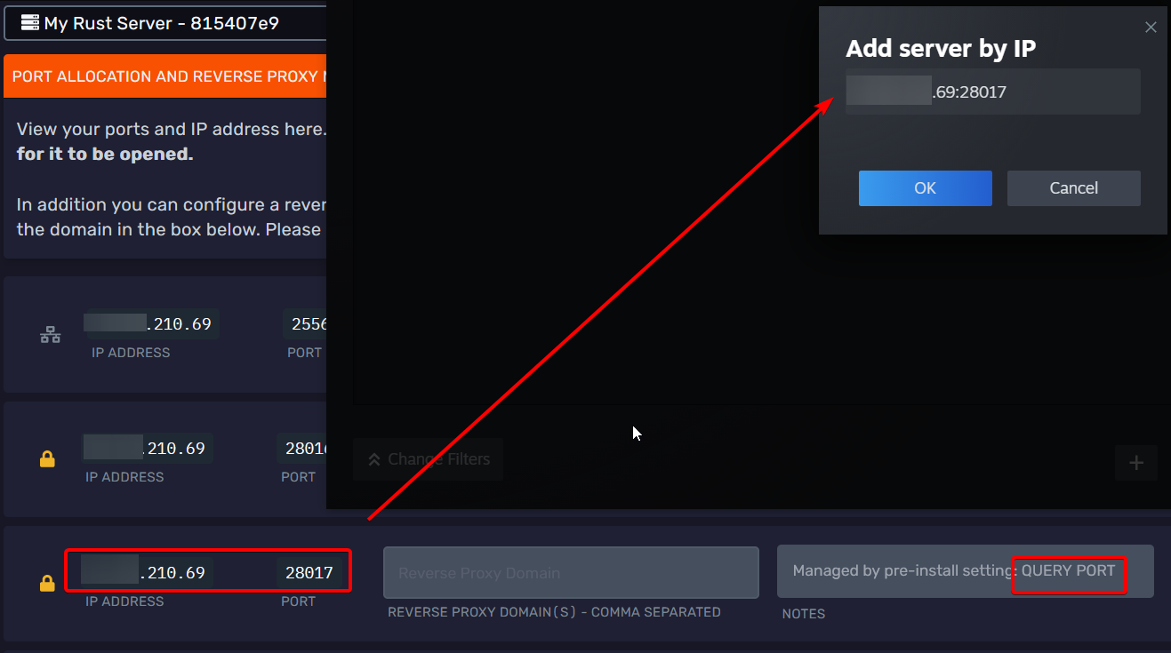 Steam add server screen